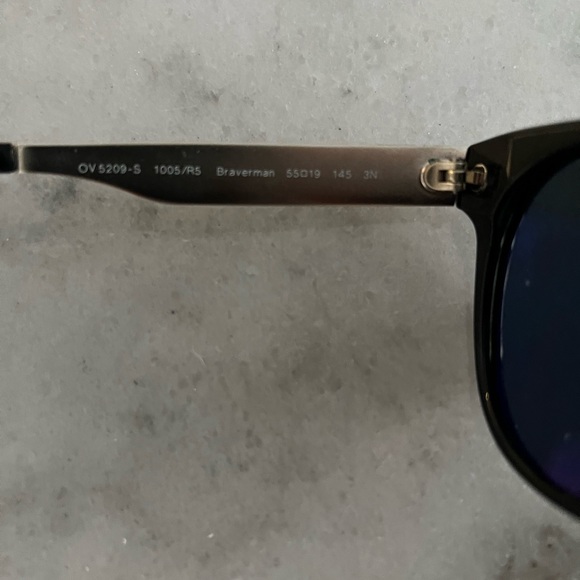 NEW Oliver People’s Braverman sunglasses, black, silver - Picture 3 of 4